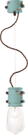 Lampadario-rustico-Ferroluce-Retrò-URBAN-C1520-E27-LED-treccia-ceramica-sospensione
