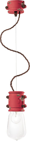 Lampadario-rustico-Ferroluce-Retrò-URBAN-C1520-E27-LED-treccia-ceramica-sospensione