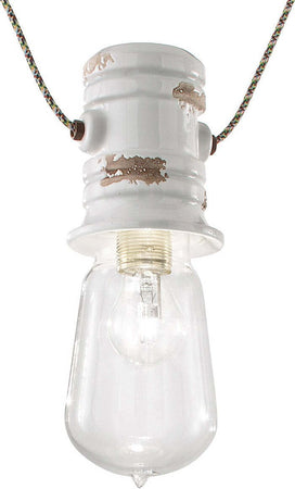 Lampadario-rustico-Ferroluce-Retrò-URBAN-C1742-E27-LED-treccia-ceramica-sospensione