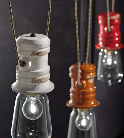 Lampadario-rustico-Ferroluce-Retrò-URBAN-C1742-E27-LED-treccia-ceramica-sospensione