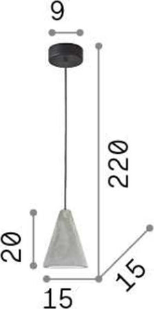 Lampadario-rustico-Ideal-Lux-OIL-2-SP1-110424-E27-LED-sospensione-cemento-calata-interno-IP20