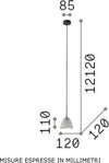 Lampadario-rustico-Ideal-Lux-OIL-4-SP1-110462-E27-LED-cemento-sospensione