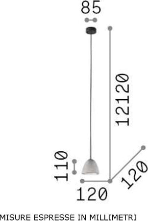 Lampadario-rustico-Ideal-Lux-OIL-4-SP1-110462-E27-LED-cemento-sospensione