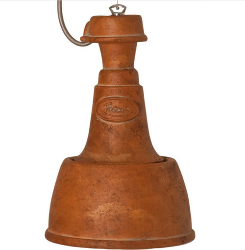 Lampadario-rustico-Toscot-TORINO-826G-E27-LED-34CM-ceramica-sospensione-cupola-artigianale-terracotta