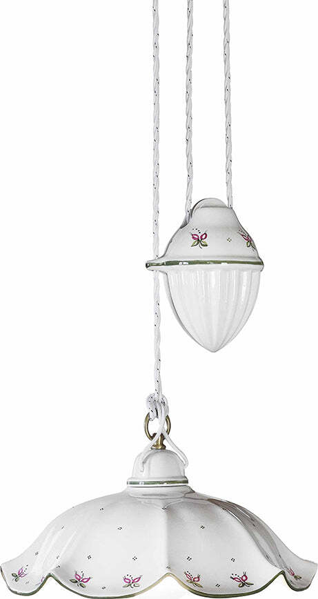 Lampadario-Saliscendi-Classico-Belluno-Ceramica-E-Ottone-Decorato-1-Luce-E27