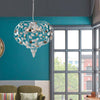 Lampadario-Shabby-Chic-Bella-Bianco-5-Luci-E27