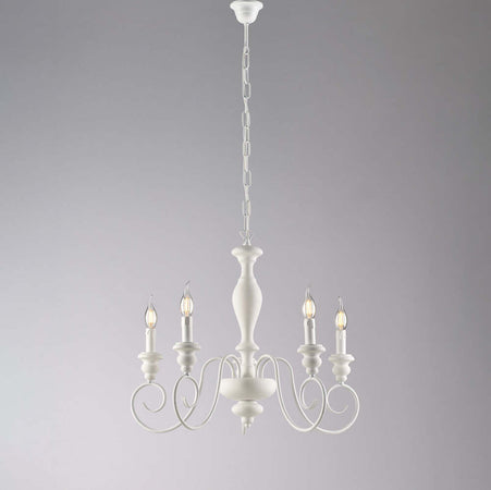 Lampadario-Shabby-Chic-Cascina-Bianco-5-Luci-E14