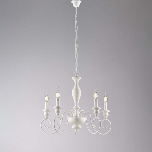 Lampadario-Shabby-Chic-Cascina-Bianco-5-Luci-E14