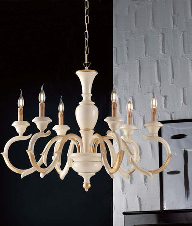 Lampadario-Shabby-Chic-Fiorenza-Avorio-Oro-6-Luci-E14