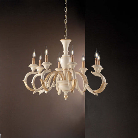 Lampadario-Shabby-Chic-Fiorenza-Avorio-Oro-8-Luci-E14