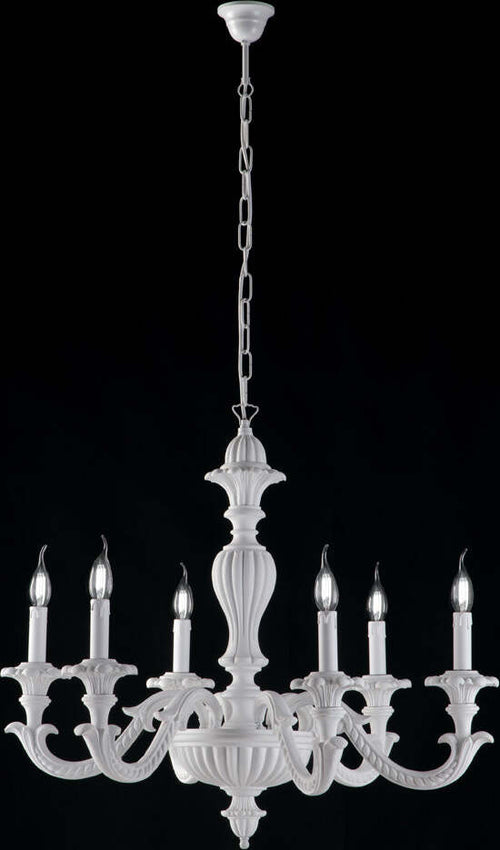 Lampadario-Shabby-Chic-Leonardo-Bianco-6-Luci-E14