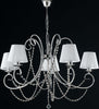 Lampadario-Shabby-Chic-Magda-Cromo-5-Luci-E14-Con-Paralume