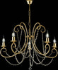 Lampadario-Shabby-Chic-Magda-Oro-5-Luci-E14