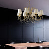 Lampadario-Shabby-Chic-Magda-Oro-8-Luci-E14-Con-Paralume
