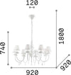 Lampadario-Shabby-Chic-Provenzale-Blanche-Metallo-Bianco-8-Luci-E14
