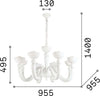 Lampadario-Shabby-Chic-Provenzale-Bon-Bon-Metallo-Bianco-8-Luci