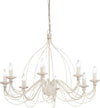Lampadario-Shabby-Chic-Provenzale-Corte-Metallo-Bianco-8-Luci-E14