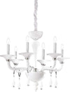 Lampadario-Shabby-Chic-Provenzale-Miramare-Vetro-Bianco-6-Luci-E14