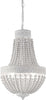 Lampadario-Shabby-Chic-Provenzale-Monet-Legno-Bianco-5-Luci-E14