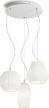 Lampadario-Shabby-Chic-Provenzale-Origami-Vetro-Bianco-3-Luci-E27