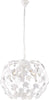 Lampadario-Shabby-Edera-3-Luci-Ferro-Battuto-Bianco-Con-Foglie-E-Cristalli