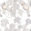 Lampadario-Shabby-Edera-3-Luci-Ferro-Battuto-Bianco-Con-Foglie-E-Cristalli