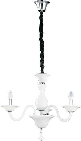 Lampadario Soffio Bianco 3Xe14 66X50Cm Illuminazione/Illuminazione per interni/Lampadari lampade a sospensione e plafoniere/Lampadari Led Mall Home - Napoli, Commerciovirtuoso.it