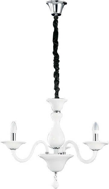 Lampadario Soffio Bianco 3Xe14 66X50Cm Illuminazione/Illuminazione per interni/Lampadari lampade a sospensione e plafoniere/Lampadari Led Mall Home - Napoli, Commerciovirtuoso.it