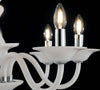 Lampadario Soffio Bianco 6Xe14 66X50Cm Illuminazione/Illuminazione per interni/Lampadari lampade a sospensione e plafoniere/Lampadari Led Mall Home - Napoli, Commerciovirtuoso.it