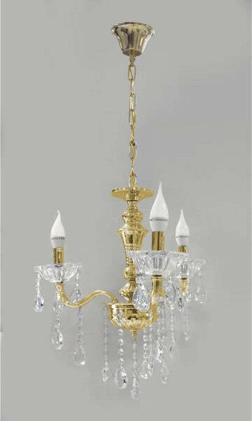 Lampadario-Soffitto-3-Bracci-A-Sospensione-Con-Catena-Gocce-Pendenti-Lampada-A26