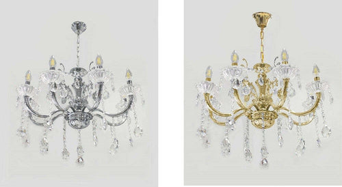 Lampadario Soffitto 6 Bracci Sospensione Plafoniera Sfere Cristalli Pendenti A18 Casa, arredamento e bricolage > Illuminazione da interno > Lampadari Trade Shop italia - Napoli, Commerciovirtuoso.it