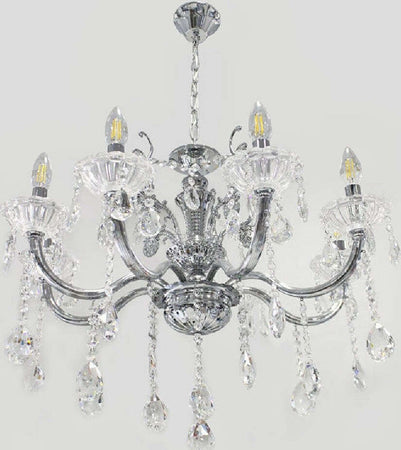 Lampadario Soffitto 6 Bracci Sospensione Plafoniera Sfere Cristalli Pendenti A18 Casa, arredamento e bricolage > Illuminazione da interno > Lampadari Trade Shop italia - Napoli, Commerciovirtuoso.it