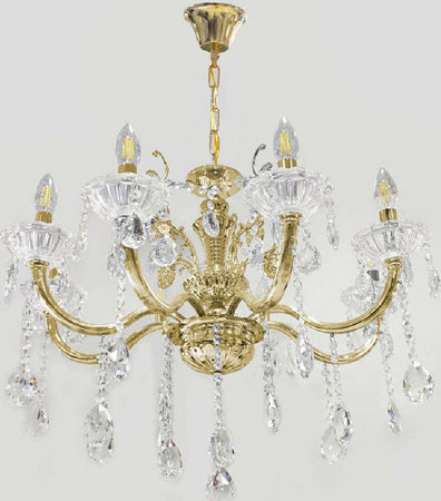 Lampadario Soffitto 6 Bracci Sospensione Plafoniera Sfere Cristalli Pendenti A18 Casa, arredamento e bricolage > Illuminazione da interno > Lampadari Trade Shop italia - Napoli, Commerciovirtuoso.it