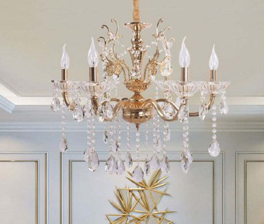 Lampadario Soffitto 6 Bracci Sospensione Plafoniera Sfere Cristalli Pendenti A18 Casa, arredamento e bricolage > Illuminazione da interno > Lampadari Trade Shop italia - Napoli, Commerciovirtuoso.it
