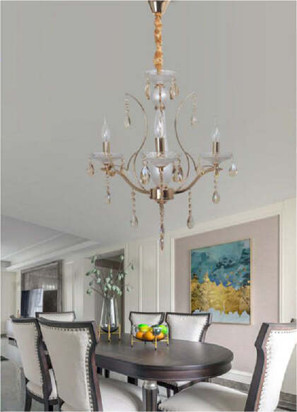 Lampadario-Soffitto-A-Sospensione-Classico-3-Bracci-E14-Effetto-Cristallo-A60-3