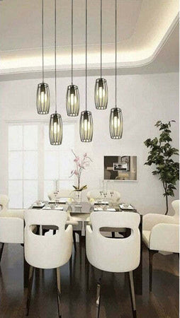 Lampadario-Soffitto-E27-Di-Forma-Ovale-Nero-Bianco-Portalampada-Sospensione-A34