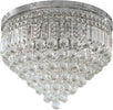Lampadario-Soffitto-Plafoniera-Con-Sfere-Cristalli-In-Vetro-Portalampada-E14-A