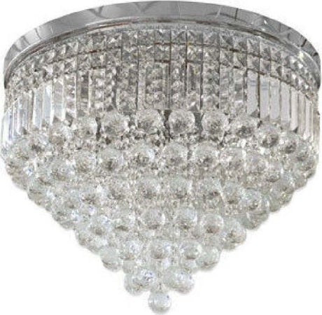 Lampadario-Soffitto-Plafoniera-Con-Sfere-Cristalli-In-Vetro-Portalampada-E14-A