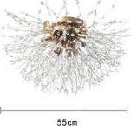 Lampadario Soffitto Plafoniera Oro Moderna Cristalli Fuochi D'artificio G9 Pn-13 Illuminazione/Illuminazione per interni/Lampadari lampade a sospensione e plafoniere/Lampadari Trade Shop italia - Napoli, Commerciovirtuoso.it