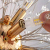 Lampadario-Soffitto-Plafoniera-Oro-Moderna-Cristalli-Fuochi-D'artificio-G9-Pn-13