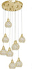 Lampadario Soffitto Sospensione Plafoniera Oro Argento Attacco G9 Luce 6500k B37 Illuminazione/Illuminazione per interni/Lampadari lampade a sospensione e plafoniere/Lampadari Trade Shop italia - Napoli, Commerciovirtuoso.it