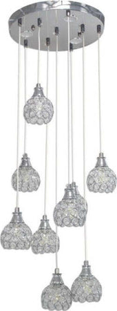 Lampadario Soffitto Sospensione Plafoniera Oro Argento Attacco G9 Luce 6500k B37 Illuminazione/Illuminazione per interni/Lampadari lampade a sospensione e plafoniere/Lampadari Trade Shop italia - Napoli, Commerciovirtuoso.it