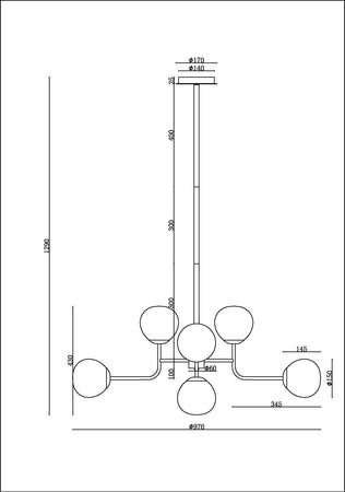 Lampadario-Sospensione-Erich-In-Metallo-Oro-Rosa-8-Luci-E-Diffusori-Bianchi