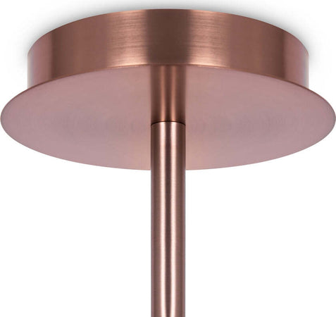 Lampadario-Sospensione-Erich-Metallo-Oro-Rosa-10-Luci-E-Diffusori-Bianchi