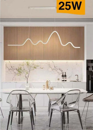 Lampadario Sospensione Led Moderno Onda Sfalsata 25w Luce 6500k 3000k 4000k B73b Casa, arredamento e bricolage > Illuminazione da interno > Lampadari Trade Shop italia - Napoli, Commerciovirtuoso.it