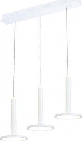 Lampadario-Sospensione-Mod-Tua-Metallo-Lgp-Bianco-3-Led-27W-Doppia-Emissione