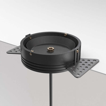 Lampadario-Sospensione-Moderno-Luna-Alluminio-Nero-Led-Integrato-5W-Calda