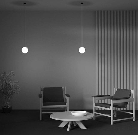 Lampadario-Sospensione-Moderno-Luna-Alluminio-Nero-Led-Integrato-5W-Fredda