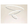 Lampadario Sospeso Led 100w 3 Cerchi Pendente Anelli Bianco Luce 4000k Moderno 50262