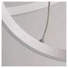 Lampadario Sospeso Led 120w 4 Cerchi Pendente Rotondo Anelli Bianco Luce 6500k 50316